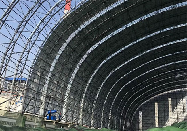 電廠煤場(chǎng)球形網(wǎng)架改造工程
